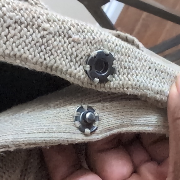 Banana Republic| Taupe Tan Sleeveless Sweater Button up Tank Top Vest - Picture 6 of 14